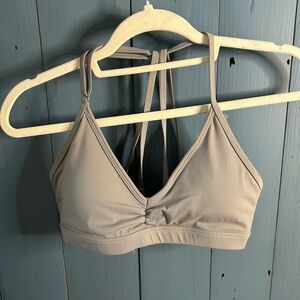 Elegant Grey Halter Bralette/Sports Bra - Size Small